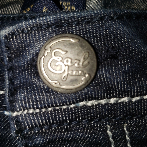 Earl Jean Womens Sz 15 Denim Cuffed Capri Jeans - Picture 10 of 12